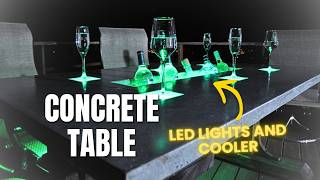 This Led Concrete Table Keeps Drinks Ice Cold