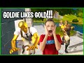 GOLDIE LIKES GOLD SO LETS GO TO THE VAULT!