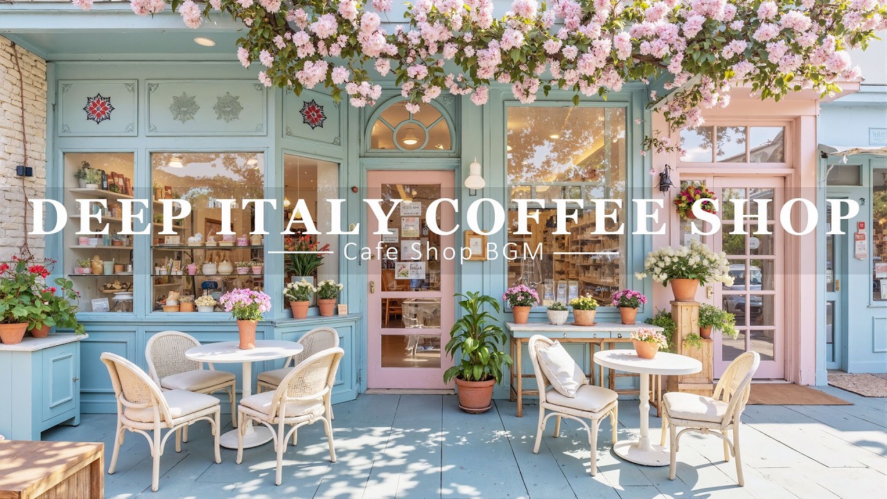 Атмосфера Настоящей Итальянской Кофейни ☕ Нежный Джаз И Босса-Нова Для Учебы И Работы.