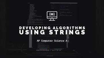 An example of an algorithm with Strings