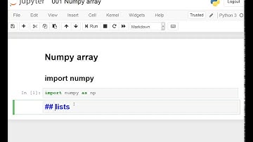 001 Numpy array