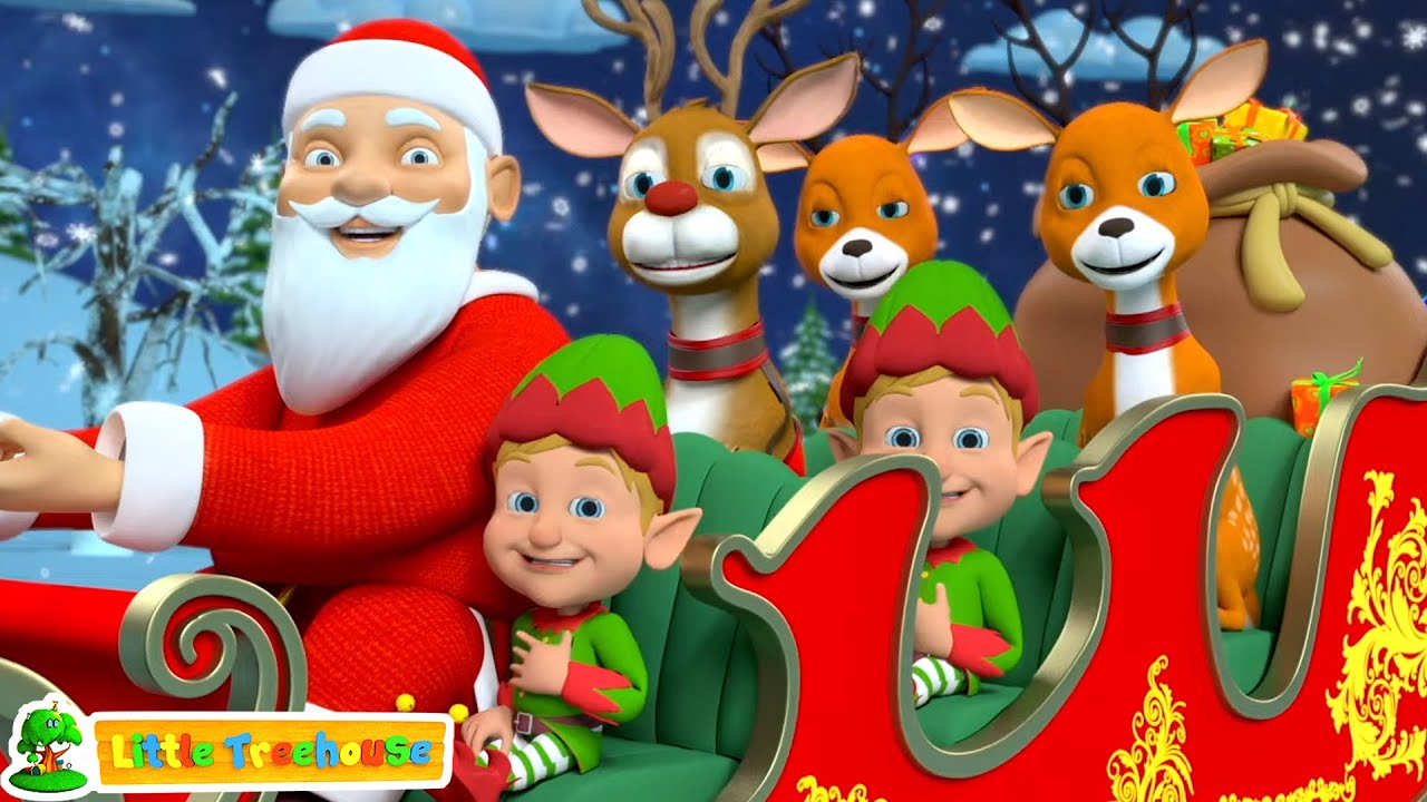 Jingle Bells  Christmas Song Nursery Rhymes And Cartoon Videos by Little Treehouse