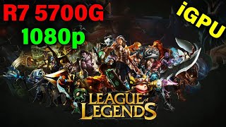League of Legends — 1080p High Detail — No GPU Required! — Ryzen 7 5700G w/ Radeon Graphics