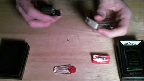Zippo: How to change a flint