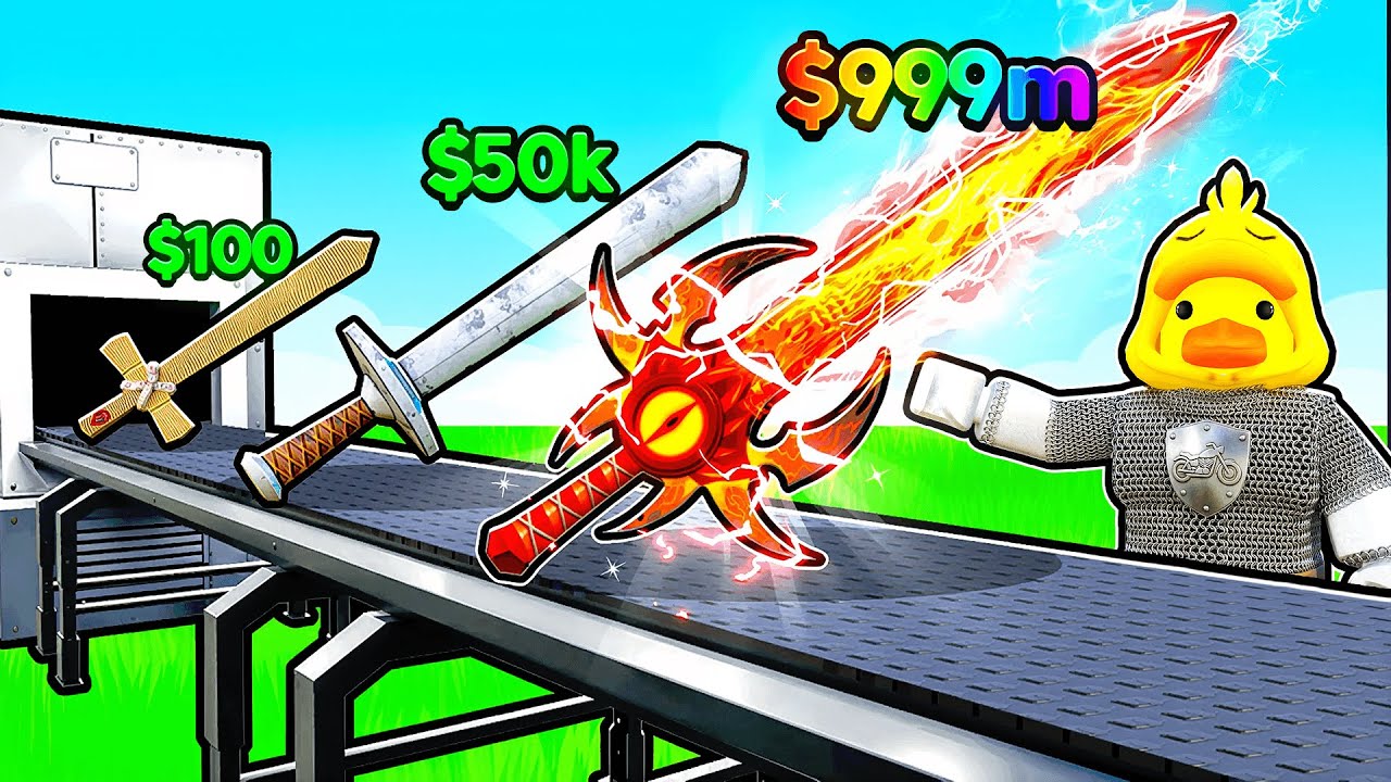 I Made TRILLIONS Building STRONGEST Sword Factory in Roblox!