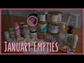 January Empties (and what I've melted)