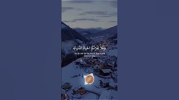 فلا تغرنكم الحياة الدنيا 🥀 تلاوة خاشعة للشيخ ياسر الدوسري ⛄