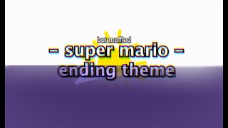 Super Mario - Ending theme ( muffled )