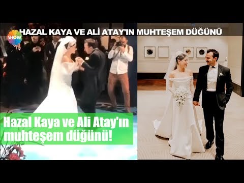Hazal Kaya ve Ali Atay'ın muhteşem düğünü!