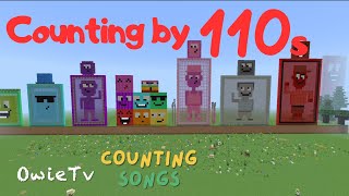 Counting by 110s Song | Minecraft Numberblocks Counting Songs | Math and Number Songs for Kids
