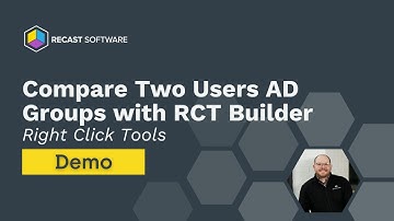 Compare Two Users AD Groups with Right Click Tools Builder