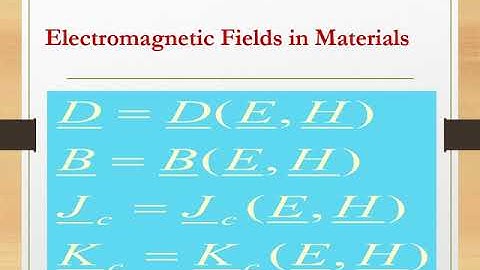 Electromagnetics  Maxwell