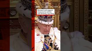 Ministers will support measures to control cost of living, says King Charles. #BBCNews