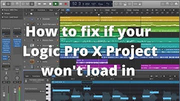 Logic Pro X HELP: What to do when your Logic Project won