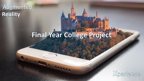 I developed an augmented reality app  || Final year college project talk