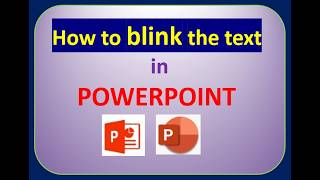 How to blink text in PowerPoint | Blink Text effect | PowerPoint Animation tricks #powerpoint