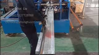 PLC width adjustment metal wall panel machine make for customer from South Korea
