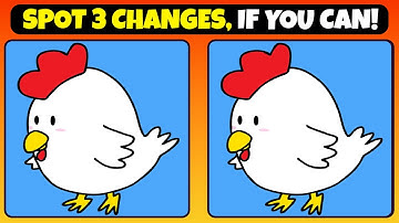 SPOT 3 CHANGES, IF YOU CAN! | Find 3 Differences👀💥