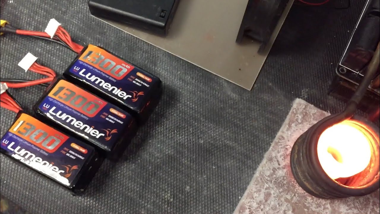 1000W Induction Heating Part 5: Battery Powered! - YouTube