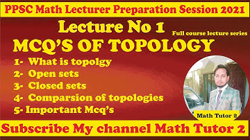 Mcqs of topology and functional analysis - mcq