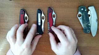 (бомбит) Однорукое открытие Victorinox. Sentinel