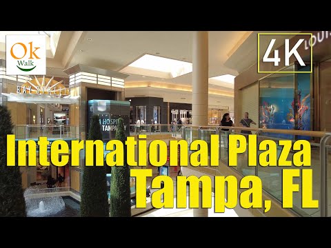 4K] Tampa Florida - International Plaza and Bay Street Walk 