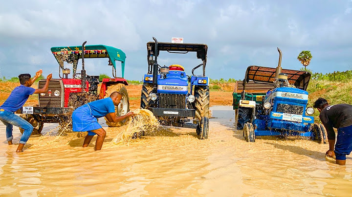 Washing My Tractors in Deep Water | Swaraj 855 Fe | Mahindra Arjun NOVO 605 | New Holland 3630 4wd