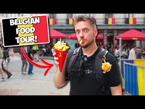 BELGIAN FOOD TOUR! (First Time in Brussels, Belgium)