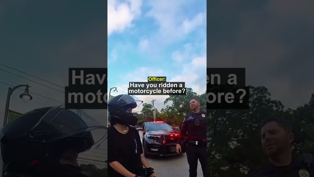 Biker Gets a Lesson From a Cool Cop