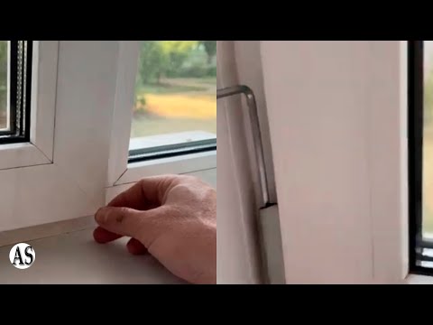 Как отрегулировать провисшее пластиковое окно!