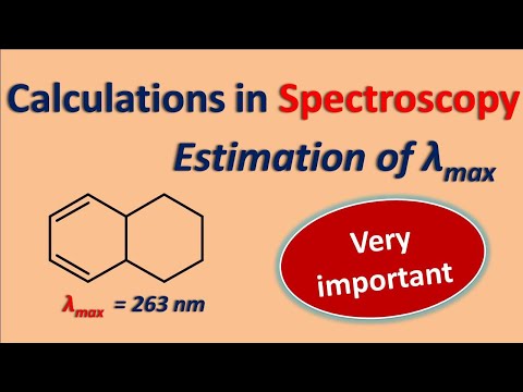 Calculations in Spectroscopy || Estimation of lambda max || Woodward-Fieser rules