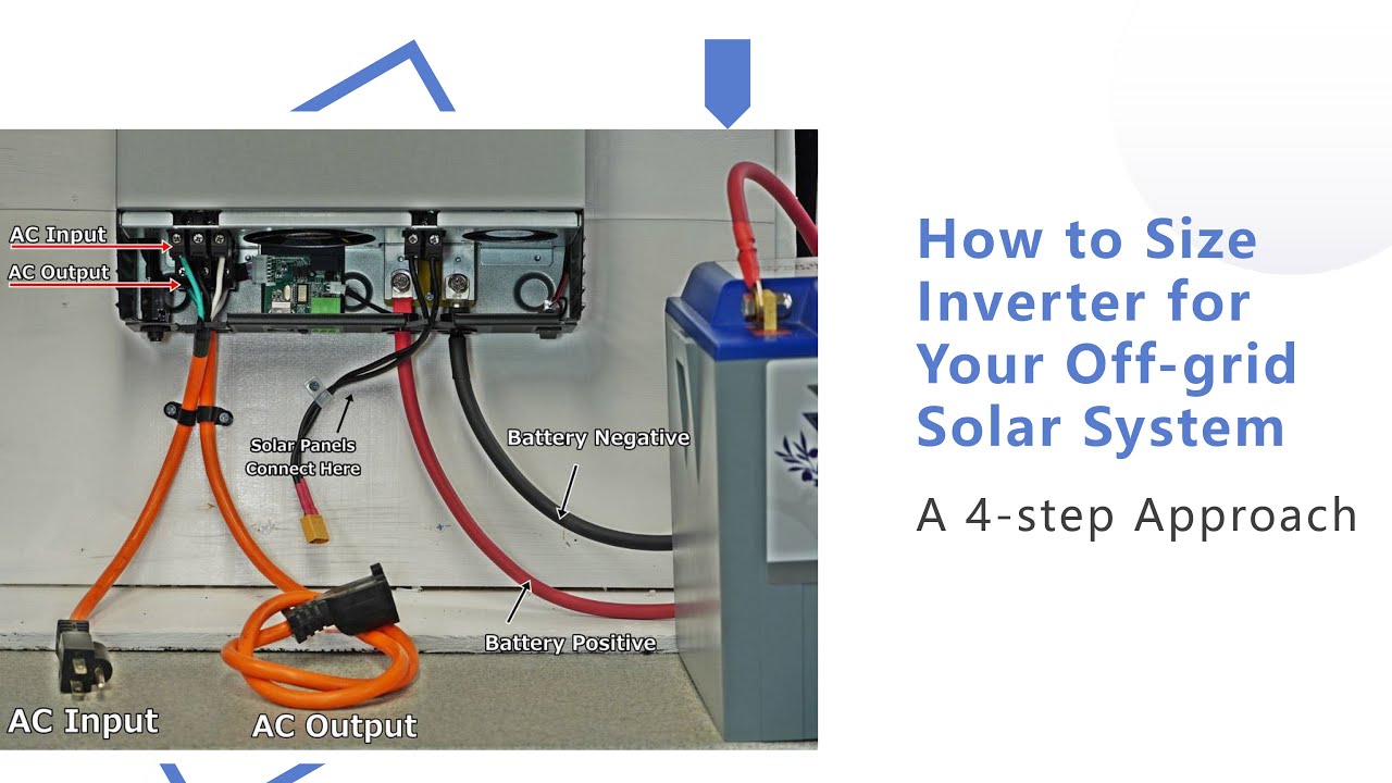 How to size inverter for an off grid solar system with the 4 step ...
