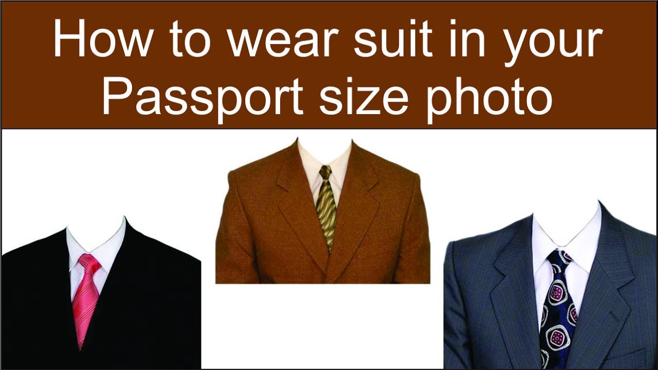 template ชุดข้าราชการ psd  Update  How to wear suit in Passport size Photo
