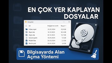 BİLGİSAYARDA EN FAZLA ALANI KAPLAYAN DOSYALARI BULMAK