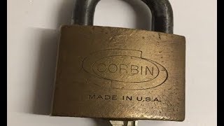 (300) Vintage Corbin Padlock Picked
