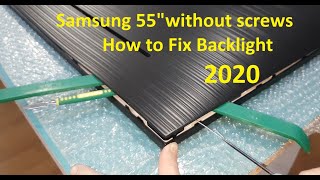 How to Replace LED Strips Samsung TV 55" 4k 2023 - Fixing Bad LED Backlight Tutorial Step by Step