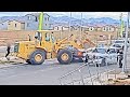 Suspect Tries to Ram Police Cars With Stolen Front Loader