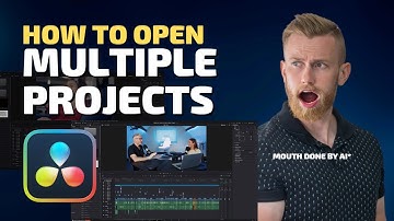 How To OPEN MULTIPLE PROJECTS in Davinci Resolve 18