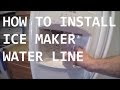 DIY | HOW TO INSTALL WATER LINE TO REFRIGERATOR | THE HANDYMAN