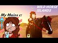 Introducing my main horses in wild horse islands on roblox