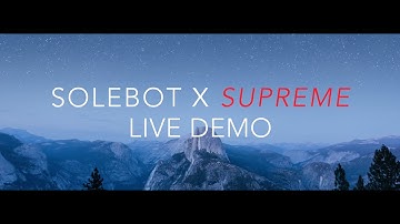 Supreme New York Live Demo - Auto Checkout + Auto AddToCart - SoleBot X Supreme