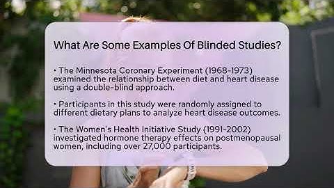 What Are Some Examples Of Blinded Studies? - The Friendly Statistician