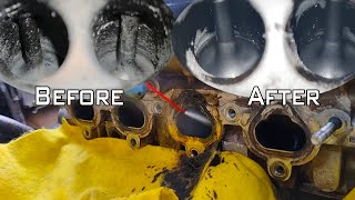 How to clean intake valves on Direct/Indirect injection engines without using expensive tools