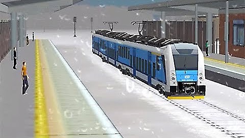Train Sim - Snow Metropolis Using Regio Panther Skoda 7Ev at Rainy Day - Simulasi Kereta Api