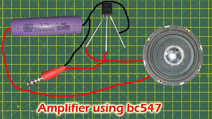 Simple Amplifier using bc547 Transistor || Electronic project