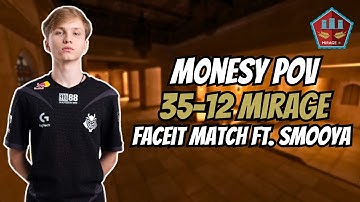 CS2 POV | m0NESY 35kills ft. smooya and blameF (35-12) | Faceit Match (Mirage)