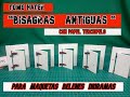 Como hacer/BISAGRAS ANTIGUAS/con papel terciopelo/Maquetas Belenes Dioramas /2023