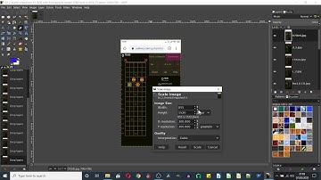 How to resize images for word and printing in Gimp
