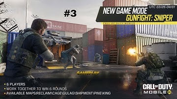 Call Of Duty: Mobile - 3v3 Gunfight Sniper Mode Gameplay!!! (PART 3) | Milton37LiveCODM