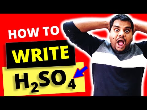 Video: ¿Cómo se escribe h2so4 en Word?